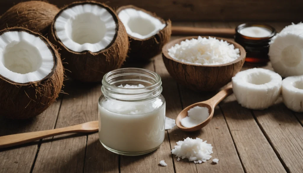 démaquillant huile de coco